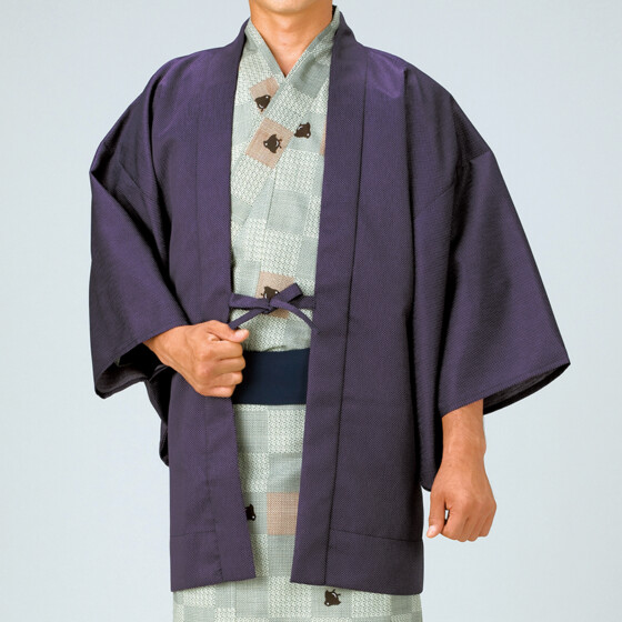 茶羽織（小市松・紫）サムネイル