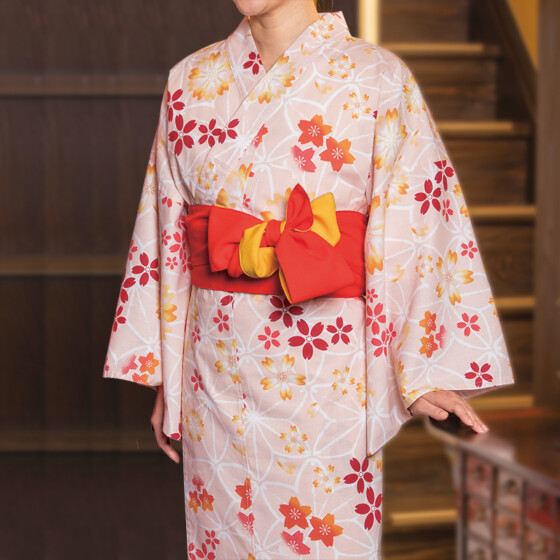 リネン浴衣八重桜サムネイル