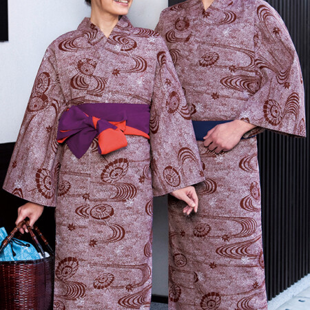男女兼用リネン浴衣番傘