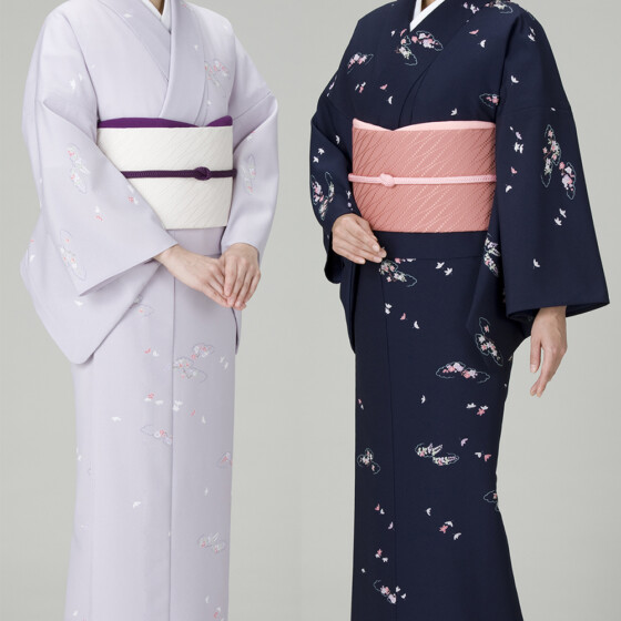【NEW】単衣着物花雲サムネイル