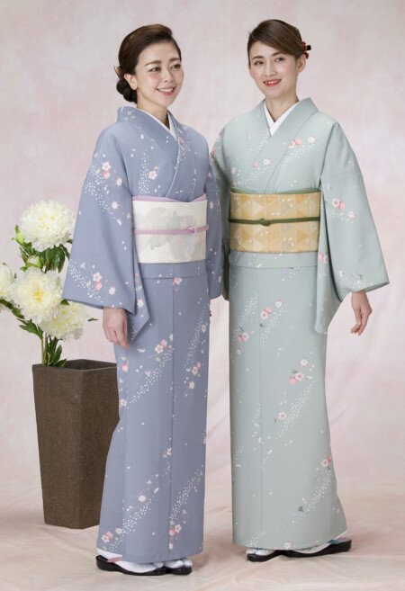 【NEW】単衣着物四季花