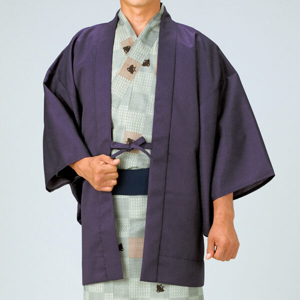 羽織（小市松・紫）