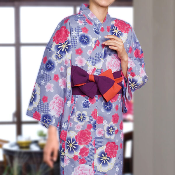 リネン浴衣（桜づくし）