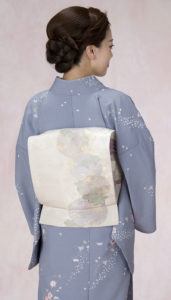 京袋帯_葡萄_アイボリー
